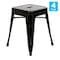 Flash Furniture 4  Inch Black Metal Stool, PK4 ET-BT3503-18-BLK-GG - alternate 5
